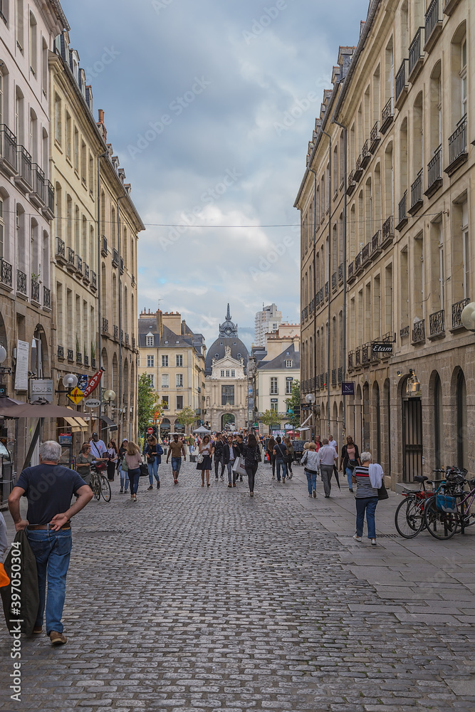Rennes, France. View of de Estrees street