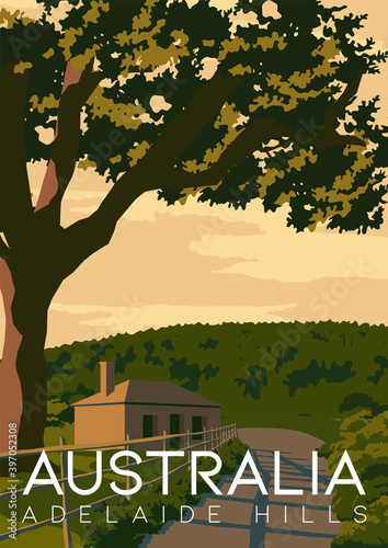 Australia Vector Illustration Background