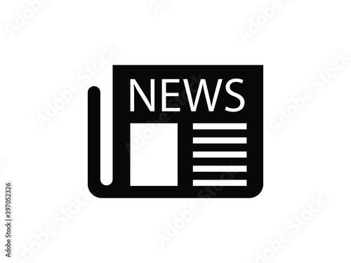 Newspaper icon. News vector illustration EPS10