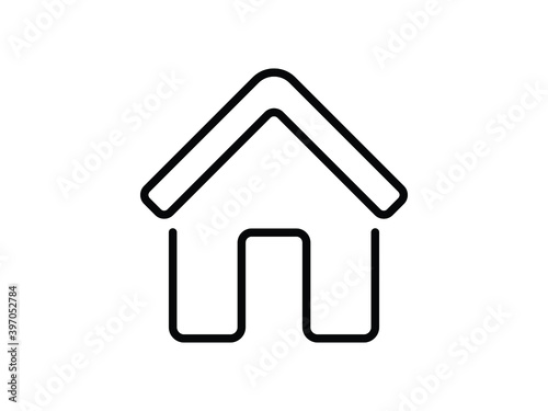 Home icon. House vector illustration EPS10. Real estate concept