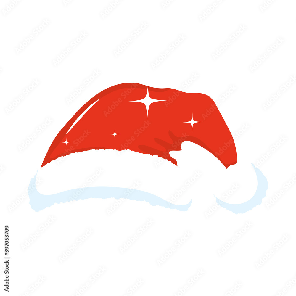 merry christmas red santas hat vector design merry christmas red santas hat vector design