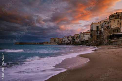 Cefalu, medieval village of Sicily island, Province of Palermo, Italy. Europe photo