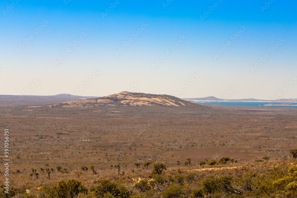 Naklejka premium Look into the Cape Le Grand National Park from Top of Frenchman's Peak, Western Australia