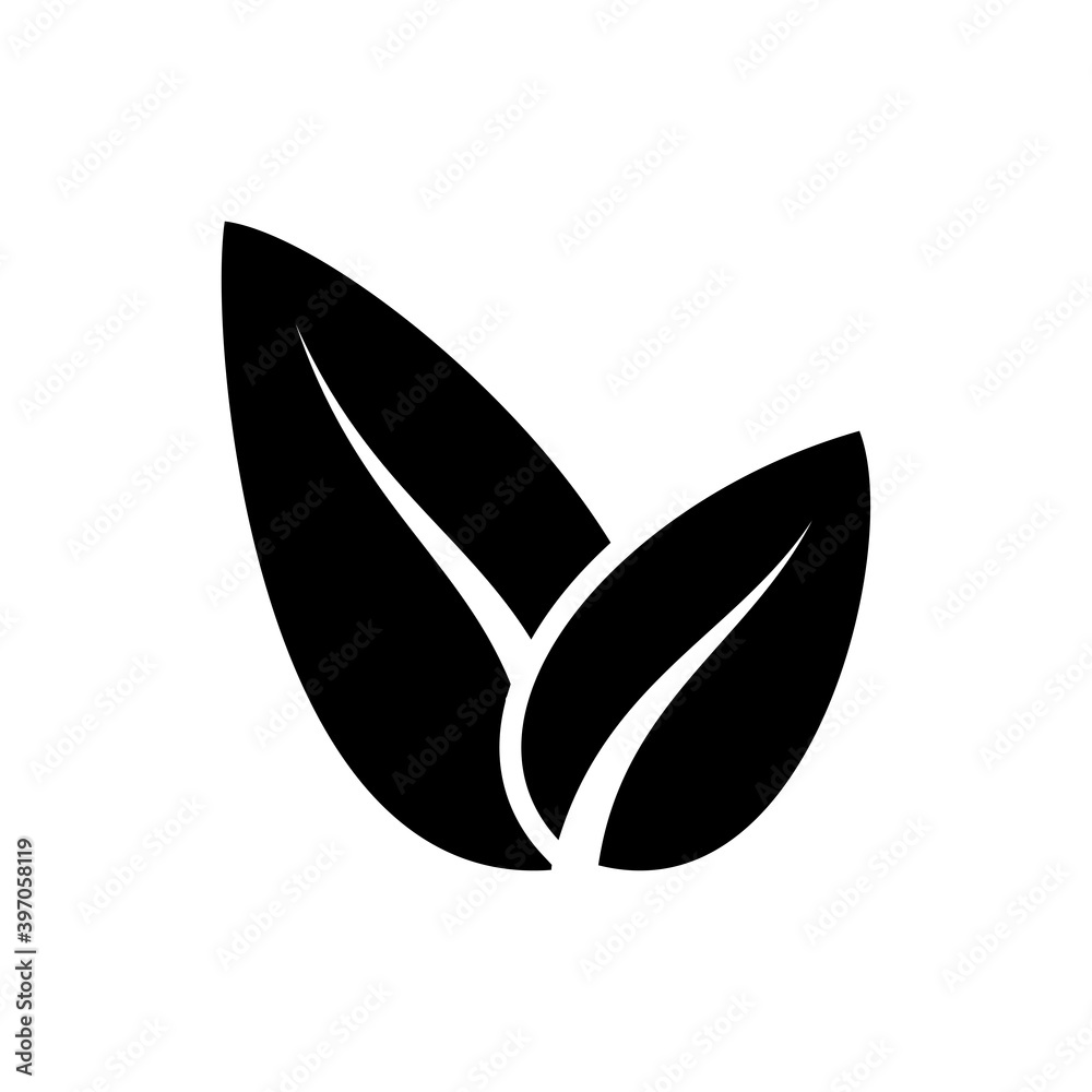 leaf icon vector illustration design