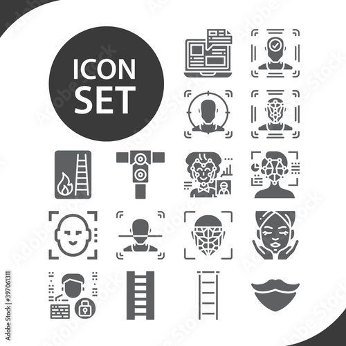 Simple set of scaling related filled icons.
