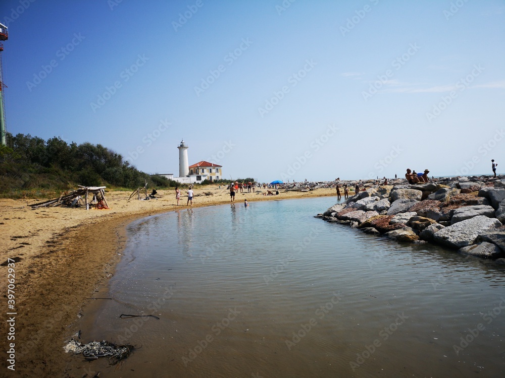 Bibione Italien Leuchtturm und Strand Bibione Italien Leuchtturm und Strand
