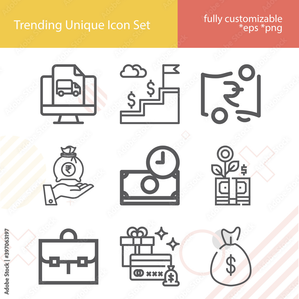 Simple set of administration related lineal icons. Simple set of administration related lineal icons.