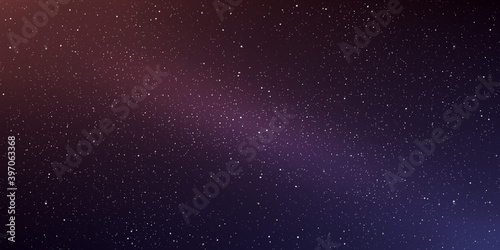 Astrology horizontal background. Star universe background. Milky way galaxy. Vector Illustration.