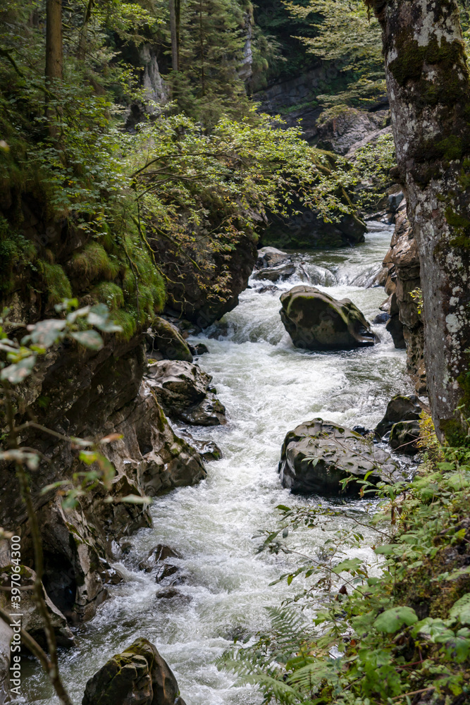 Breitachklamm im Spätsommer, Oberstdorf, Allgäu Breitachklamm im Spätsommer, Oberstdorf, Allgäu