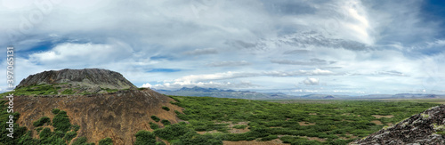 Eldborg Crater Panorama in Iceland