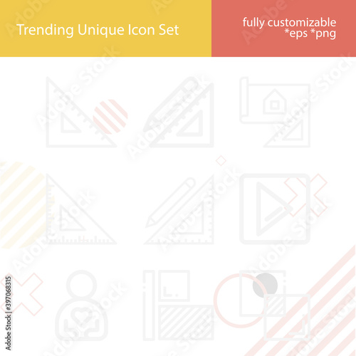 Simple set of honest related lineal icons.