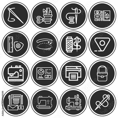 16 pack of philosophical doctrine  lineal web icons set