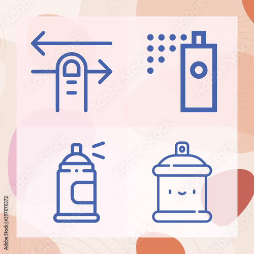 Simple set of articulation related lineal icons