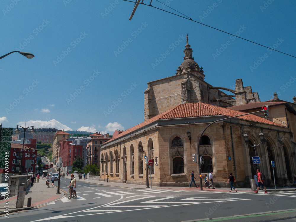 Fototapeta premium Barrio de Atxuri en Bilbao 