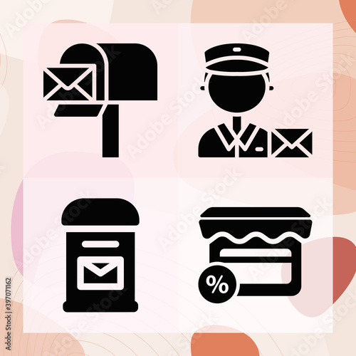 Simple set of villagers related filled icons