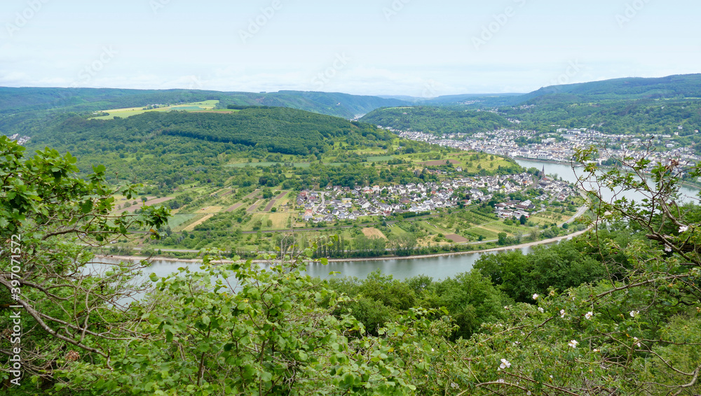 Rhine Gorge near Boppard and Filsen