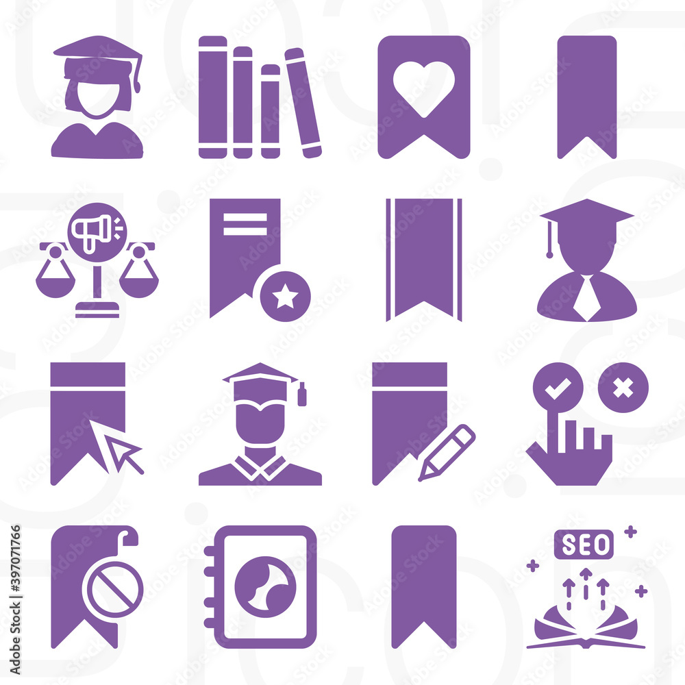 16 pack of wisdom filled web icons set 16 pack of wisdom filled web icons set