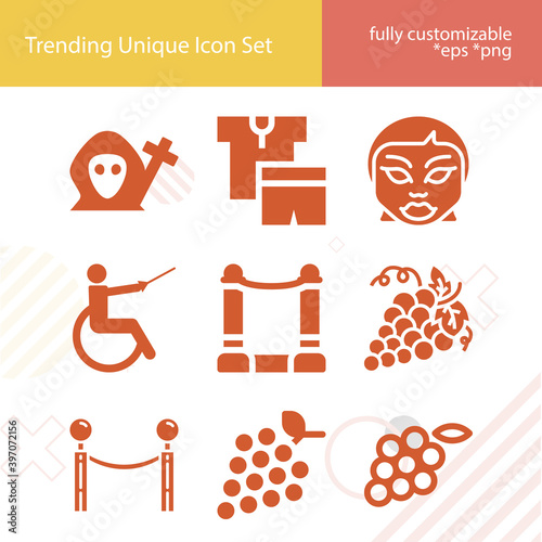 Simple set of violation related filled icons.