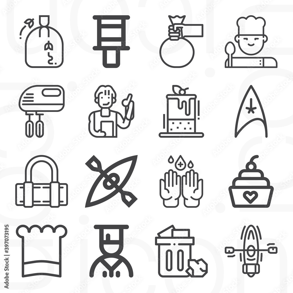 16 pack of pan lineal web icons set 16 pack of pan lineal web icons set