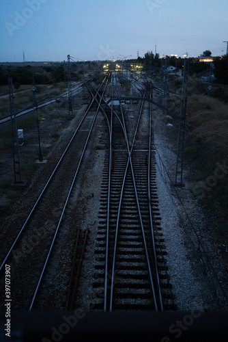 railway in the morning
