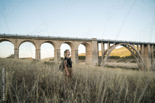 girl on bridge