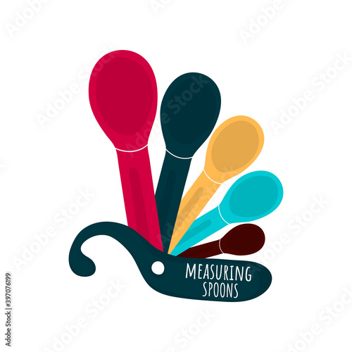 Vector. Isolated measuring spoons icon © Olha