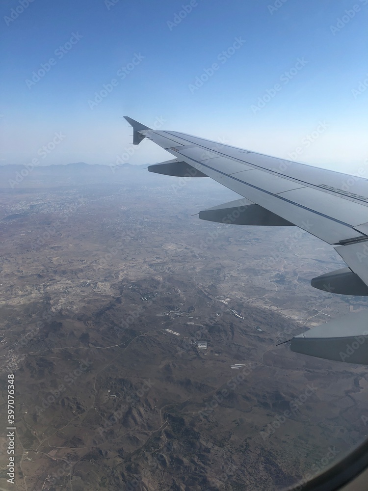 view from the plane from above on the island of Cyprus view from the plane from above on the island of Cyprus