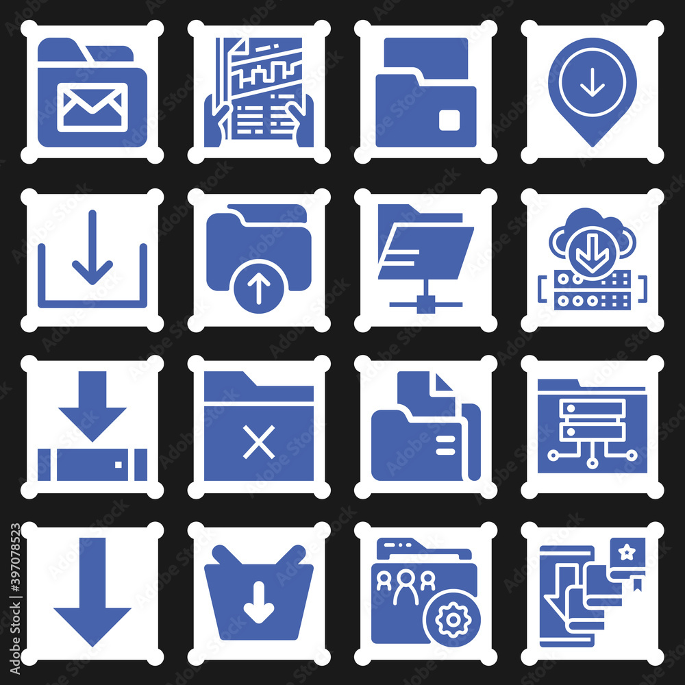 16 pack of contribute filled web icons set 16 pack of contribute filled web icons set