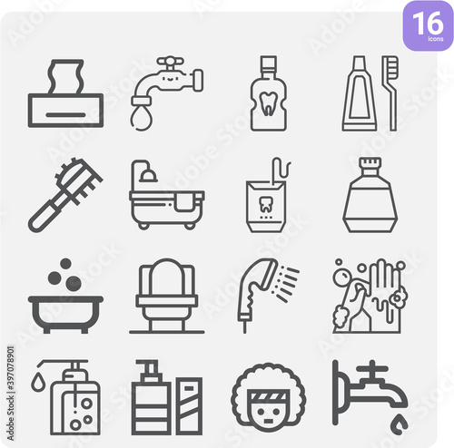 Simple set of dive related lineal icons.