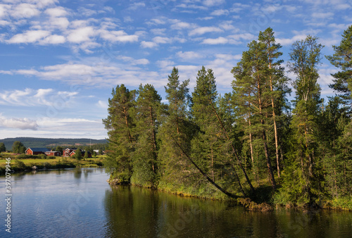 View over Ljusnan river