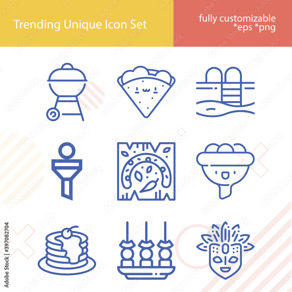 Simple set of separate related lineal icons. Simple set of separate related lineal icons.