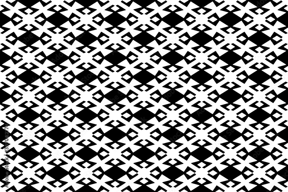 seamless abstract geometric black and white pattern-19e1a