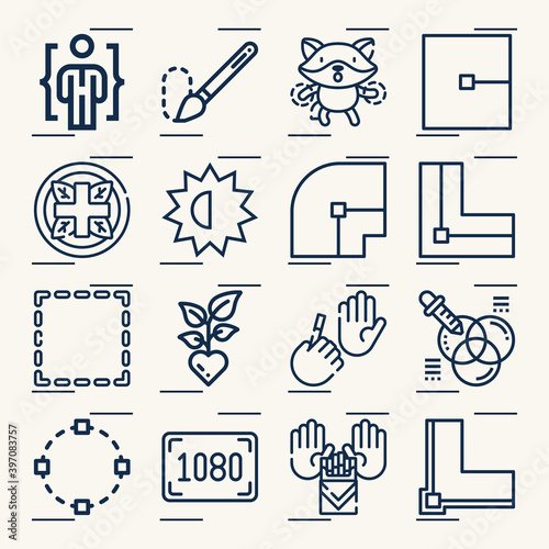 Simple set of decision making related lineal icons.