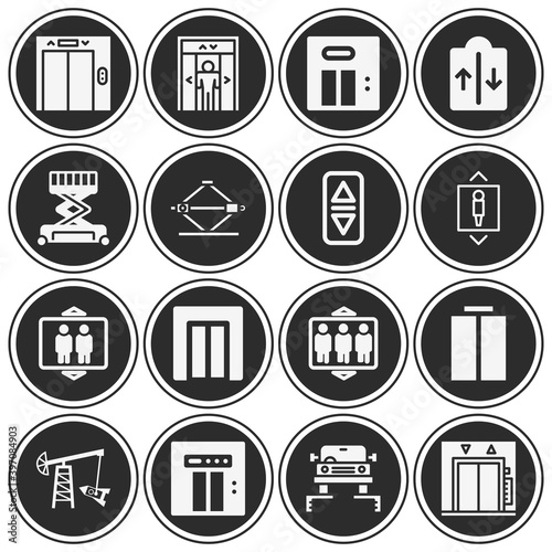 16 pack of eleanor  filled web icons set
