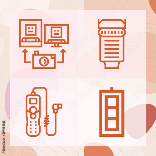 Simple set of ran related lineal icons