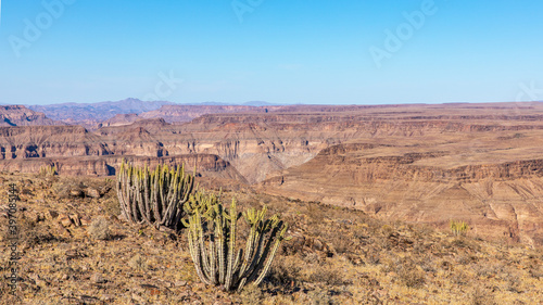 Fish River Canyon, world's second largest canyon, Hobas, South Namibia. photo