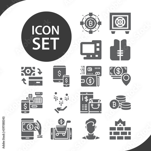 Simple set of method related filled icons. photo