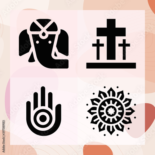 Simple set of loyal related filled icons