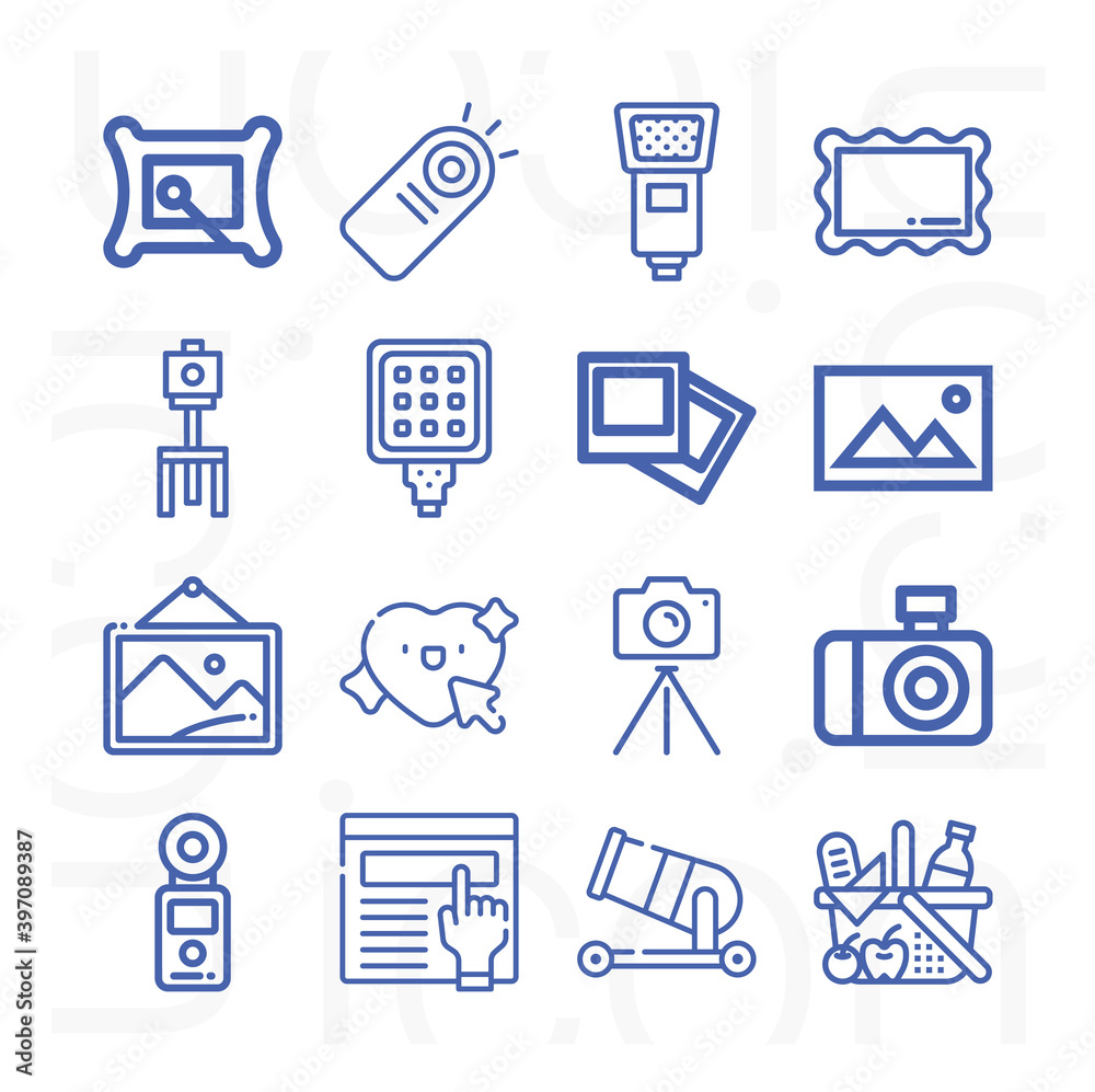 16 pack of snap lineal web icons set 16 pack of snap lineal web icons set