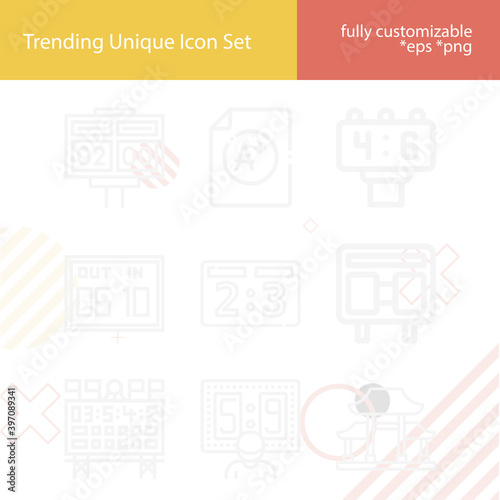 Simple set of verbal related lineal icons.
