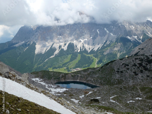 Drachensee lake at Tajakante, Tyrol, Austria in summertime photo