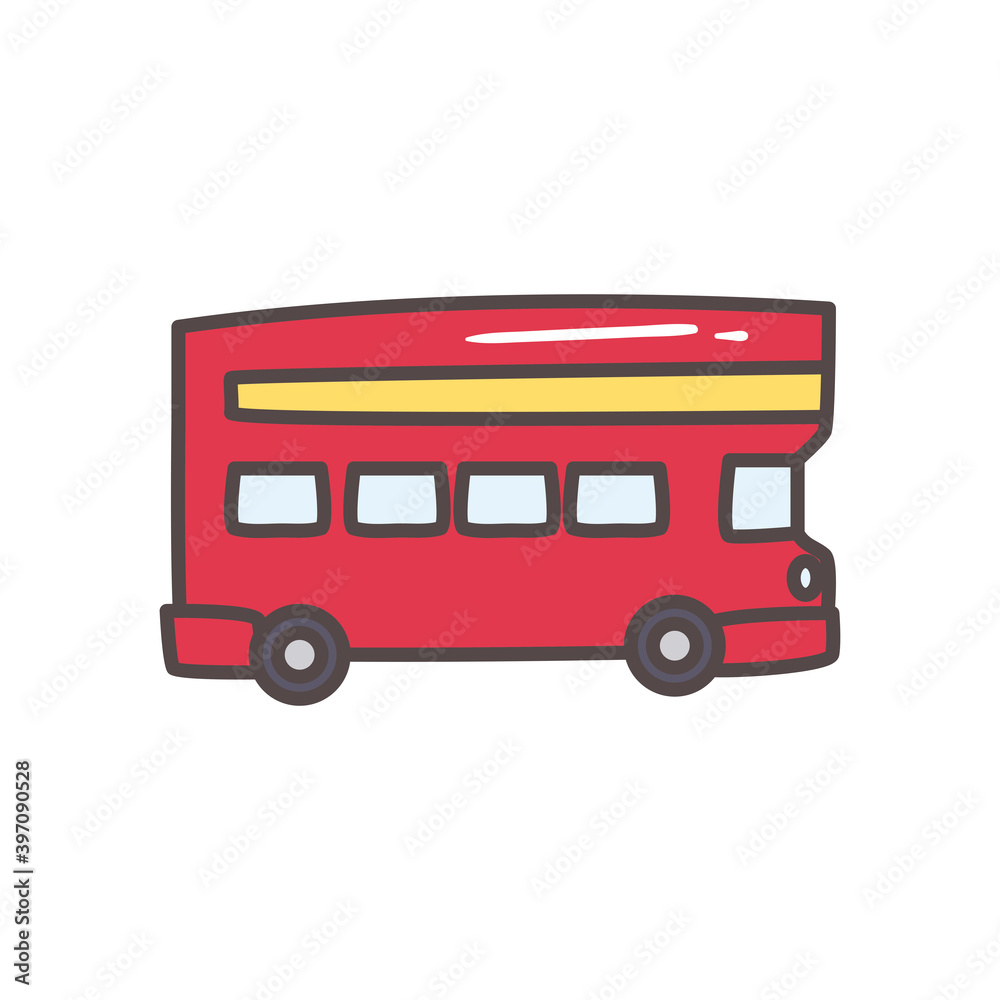 travel london bus vector design
