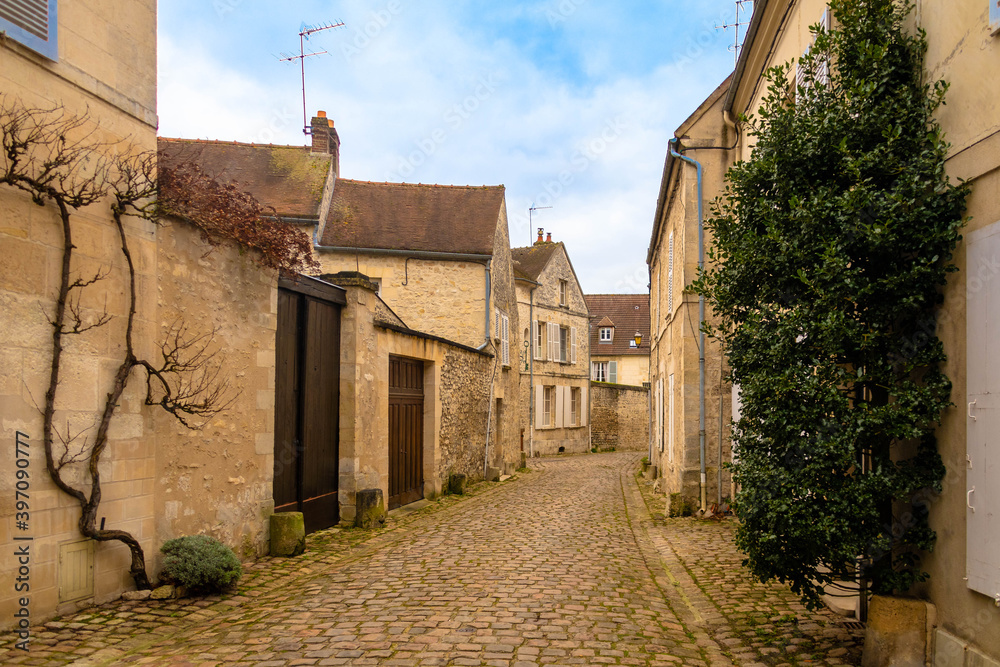 Senlis near Paris in Christmas time Senlis near Paris in Christmas time