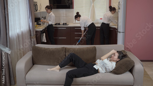 Fotografia Housewife housework concept