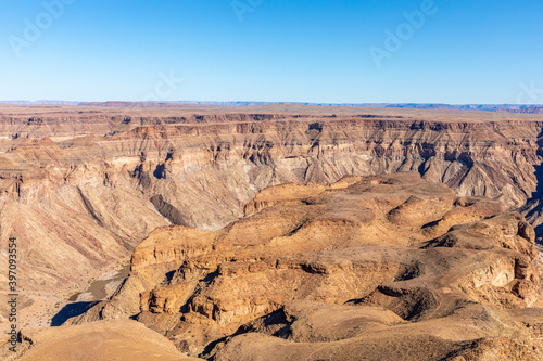 Fish River Canyon  world s second largest canyon  Hobas  South Namibia.