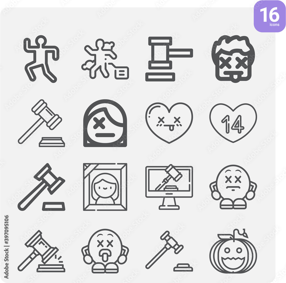 Simple set of november related lineal icons. Simple set of november related lineal icons.