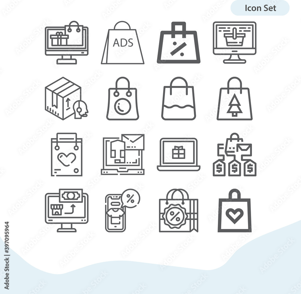 Simple set of plaza related lineal icons. Simple set of plaza related lineal icons.