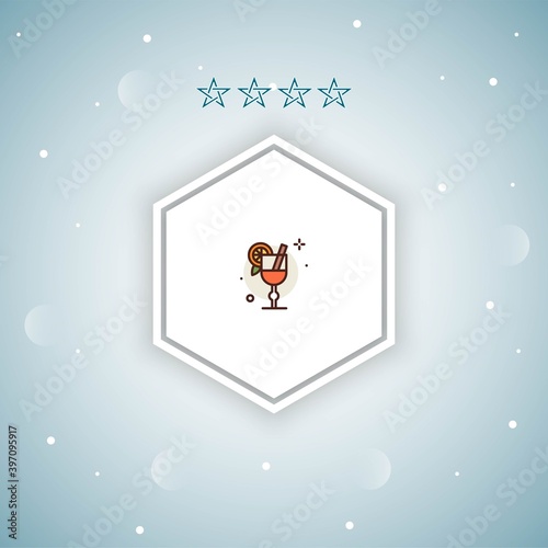     mulled wine vector icon modern