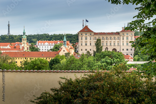 Picturesque corners of old Prague. Fascinating and Picturesque narrow medieval street - Novy Svet, Hradcany quarter, Prague, Czech Republic