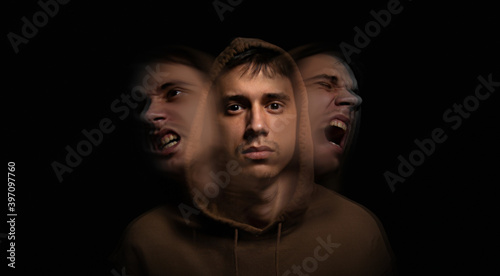 Photos Art portrait on the topic of self-isolation